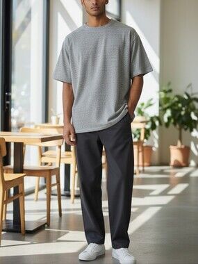 Wings + Horns Grey Textured Knit Shirt